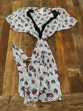 In Bloom Floral and Polka Dot Kimono Robe-no tag but never was used